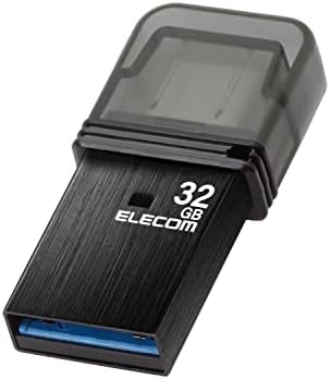 Ececom MF-CAU32032GBK USB Меморија, 32 GB, USB 3.2, Тип-C Капа, Црна