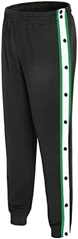 Копче солза кошаркарски панталони Обука за загревање на џемпери машка страна со високи панталони за прицврстување за спорт за спорт