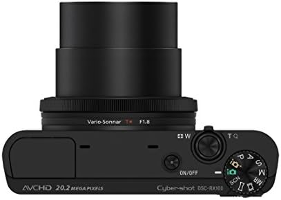 Sony RX100 20.2 MP Премиум Компактен дигитален фотоапарат W/ 1-инчен сензор, леќи со зум на зумирање од 28-100мм, 3 ”LCD