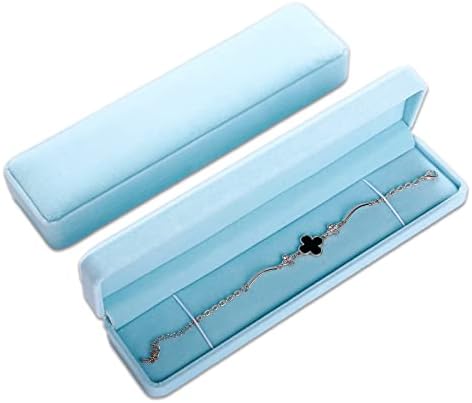 TheDisplayGuys - Плишани кадифени накит обетки кутија w/шминка за шминка - за надавање, организирање, прикажување, испорака