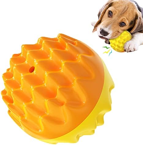 BLUWTE Почетнички Куче Играчки Донеси Топки За Различни за кучиња(Жолта+Портокалова)