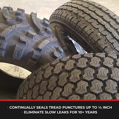 Формула за заптивки на заптивната смеса за гуми, шише со 32 унца, 1-пакет, црвена и повеќенаменска заптивната смеса за гуми-спречува и поправа рамни гуми, протекувања