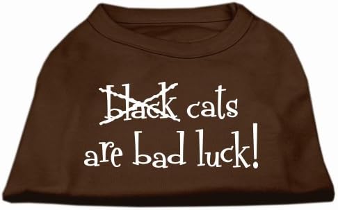 Производи за миленичиња од миленичиња црни мачки се лоша кошула за печатење на екранот, мала, кафеава