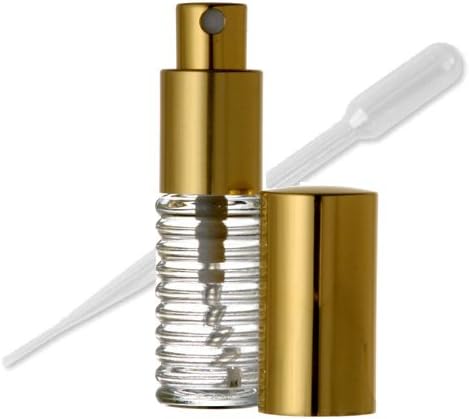 Гранд парфеми атомизатор, шише со спирално стакло, распрскувач на злато 1/4 мл 7,5 мл