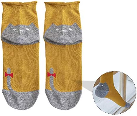 Галпада Женски Чорапи 6 Пара Дами Удобни Памучни Чорапи Обична Боја-Тркалачки Чорапи