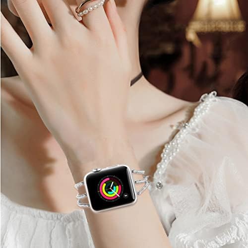 fastgo Бендови Компатибилен Со Apple Watch Нараквица, Облечен Ремен За Iwatch Серија SE SE2 8 7 6 5 4 3 2 1