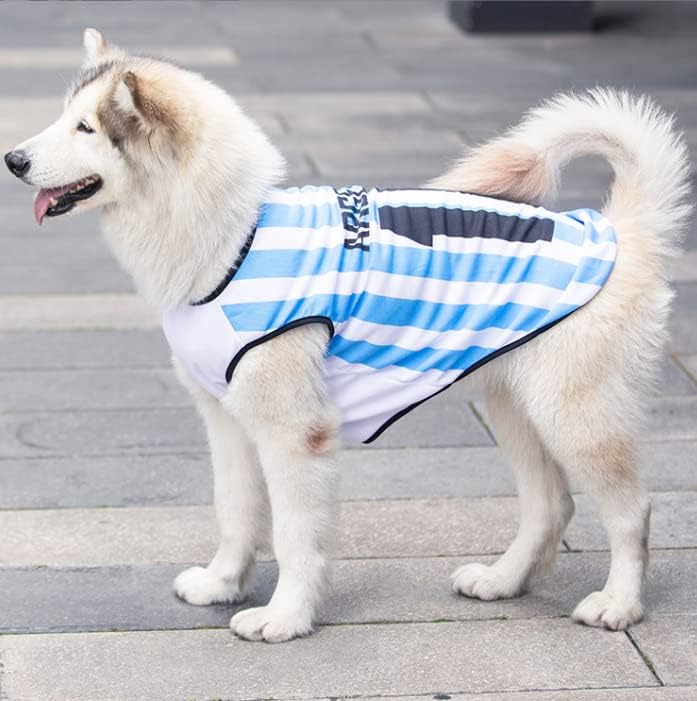 Маичка за домашно џемпер за кучиња, кучиња летно облека кутре облека за миленичиња за кучиња за кучиња симпатична мека елек фудбалски