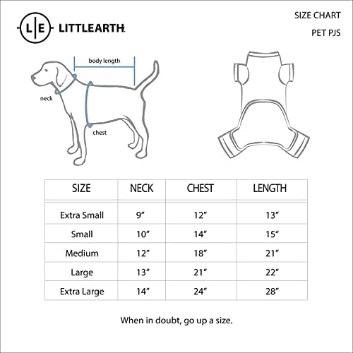 Littlearth unisex-adult NCAA Georgia Buldadogs Pet PJs, Team Color, голема