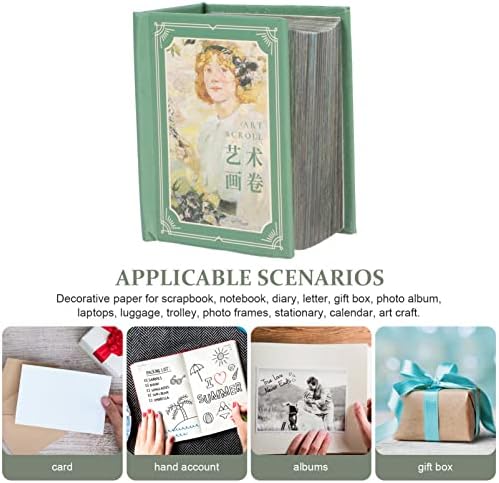 Запостави Божиќен декор Гроздобер Сноп -книги за книги мини тетратка гроздобер џеб весник Стено меморандум за цветни списанија за списанија