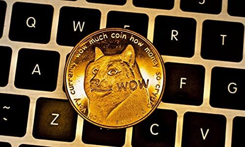 Dogecoin 2021 Ограничено Издание Doge Монета Колекционерска Монета Со Заштитна Кутија Позлатена