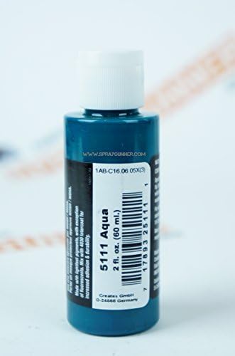 Createx Airbrush Colors 5111 Transparent Aqua 2oz. Боја. од Spraygunner