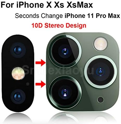 Применливо за iPhone XS MAX Секунди Смени во 11 Pro Max Лажна Налепница За Покривање На Објективот На Фотоапаратот, Надградба На Метален