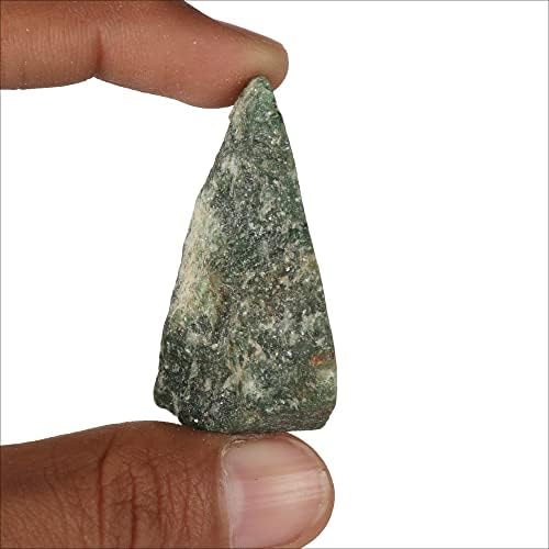 GemHub Природна starвезда Зелена adeад сурова груба заздравување кристал лабав скапоцен камен за заздравување и правење накит-