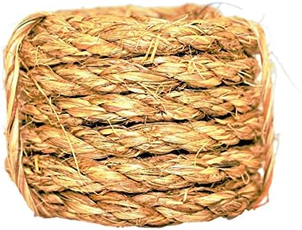 Sgt јазли искривени јаже Манила - природно јаже од коноп со влакна од 3 влакна за внатрешна и надворешна употреба | Повеќенаменско јаже