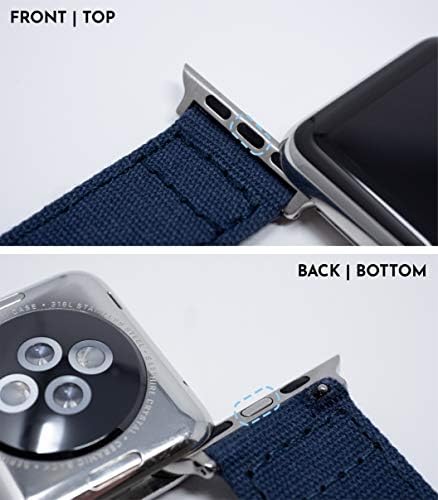 БАРТОН ПАНВИСКИ ВАС БАНДИ - Хардвер од не'рѓосувачки челик - Брзо ослободување - Изберете боја - Компатибилен со сите Apple Watchs Серија 1,