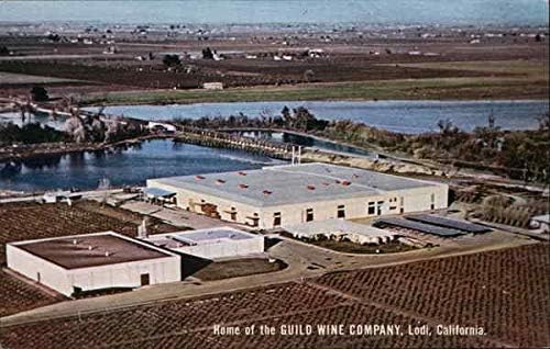 Дом на еснафската компанија за вино Лоди, Калифорнија Калифорнија Оригинална гроздобер разгледница