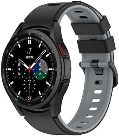 Inanir 20mm Нема празнини Официјални паметни часовници за Samsung Galaxy Watch 4 Classic 46 42mm/Watch4 44 44 44 mm силиконски