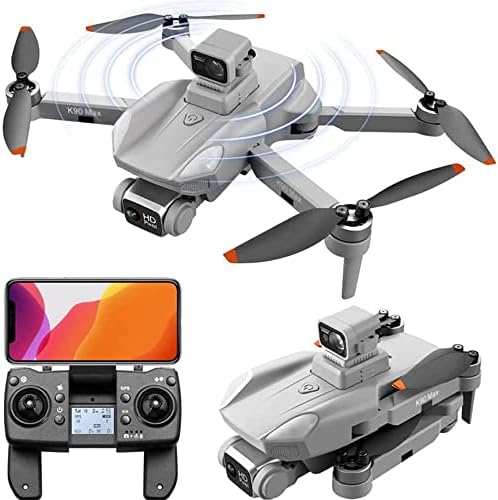 Stseeace беспилотни летала со камера за возрасни 4K, GPS 4K Drone, 2 батерии WiFi FPV Quadcopter Auto Return Home, моторни беспилотни летала