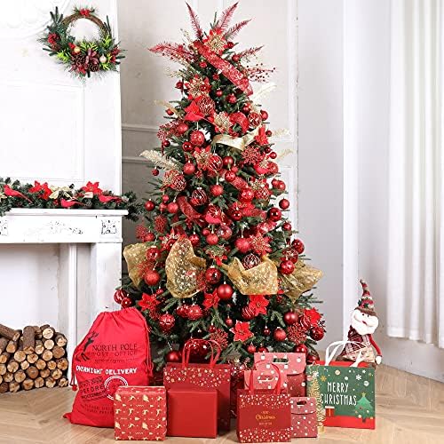 ИСУЛИФЕ 87КТ Божиќни украси за божици поставени разнишани сезонски висечки украси со еднократно пакет за подароци за еднократно за забава
