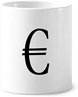 Краток симбол на ЕУ валута симбол Ев, држач за пенкало за заби