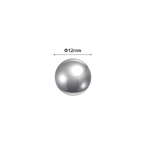 Uxcell 5pcs 12mm 440C топки за лежиште од не'рѓосувачки челик G25 прецизност