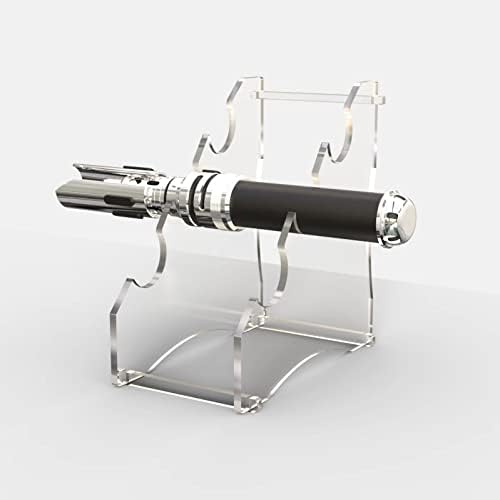 Wanlian Lightsaber Display Stand Lightsaber Stand Desktop Акрилична светла за склопување за приказ на светло сабја, меч штанд