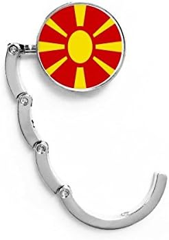 Македонија Европа Национален амблем табела за табела за декоративни затворачи за преклопување на преклопната закачалка