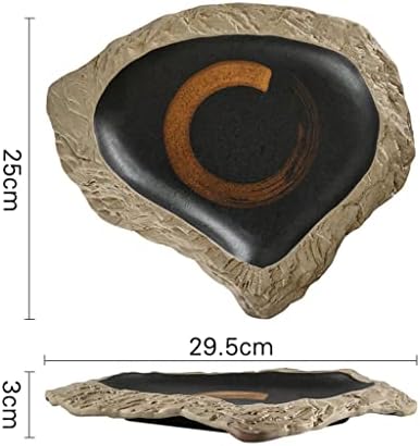 Cxdtbh Јапонски Стил ладна плоча керамичка плоча дома садови камен шема специјални вечера плоча