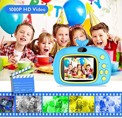 СПТЛЕО Детска Камера Дигитална Камера за 3-10 Годишни Момчиња Детски Играчки Видео Рекордер 1080п 2 Инчен Детска Камера Роденденски