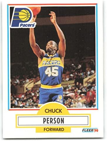 1990-91 Флеер 79 Чак Лице НМ-МТ Индијана Пејсерс официјално ја лиценцираше картичката за трговија со кошарка во НБА