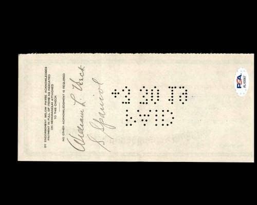 Вилијам Век Пса Днк Потпиша х2 Чикаго Младенчиња Проверете 3-31-1919 Автограм-Млб Намалување На Потписи