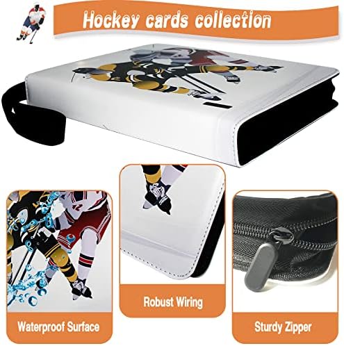 Врзивно Средство За Хокеј Картичка, Врзивно Средство За Трговска Картичка 9 Џеб Со 50 Отстранливи Ракави Одговара На 900 Спортски Картички,