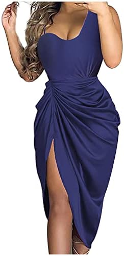 Требин симпатични есенски фустани дами длабоко V секси модни преклопени секвенци спакувани колк долг ракав долг фустан