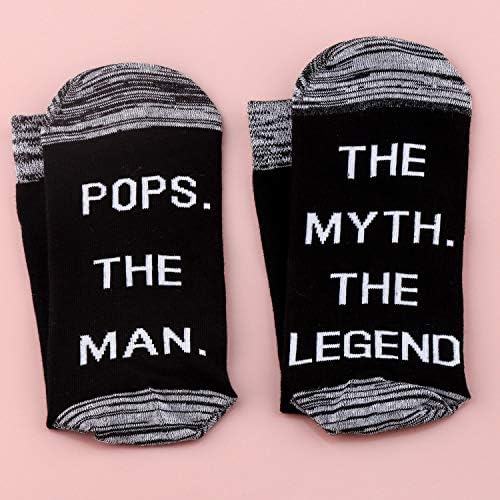 Подарокот Левло Попс се појавува на човекот Митот Легенда чорапи Дедо подарок за дедо мажи роденденски подарок