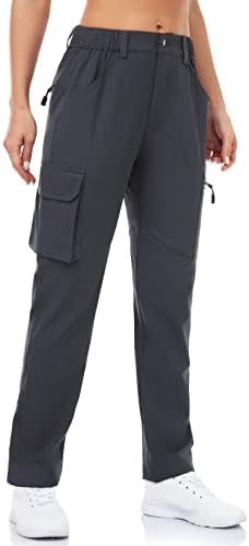 Давава женски пешачки панталони Брзи панталони отпорни на сува вода се протегаат на отворено голф панталони UPF 50+ џебови за патенти
