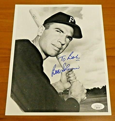 Боб Скинер потпиша гроздобер бејзбол 8x10 фотографија со JSA COA - Автограмирани фотографии од MLB