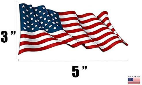 Сад Американски Знаме Налепница Пакет Браник Налепница Пет 5х3 Соединетите Американски држави Подарок Во Собата