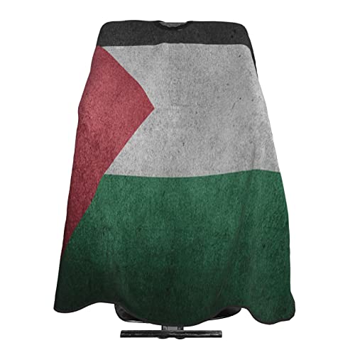 Палестинско Знаме 3д Печатење Професионален Бербер Кејп Коса Сечење Фризерски Салон Кејп Фризерски Престилка 55 Х 66
