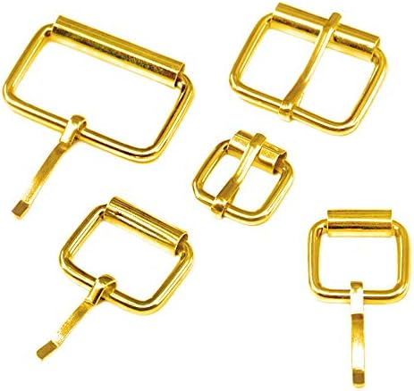 SWEPET 50PCS злато разновиден повеќенаменски метални ролери за хардверски торбички прстени со додатоци за DIY-1/2 инчи, 5/8 инчи, 3/4