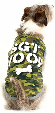 Sgt. Woof Camo Bup Dog Bog Burts - Симпатична армиска војничка костум за Ноќта на вештерките