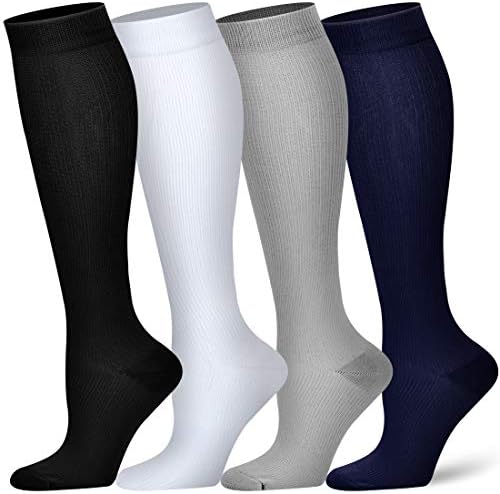 Компресија чорапи за жени и мажи - Најдобра атлетска, циркулација и закрепнување