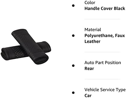 Encell Auto Pu Black Graph Capp Cover мека заштитник на рачката на автомобилот