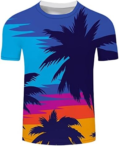 УБСТ Менс војник со кратки ракави маици 2022 Лето улица 3Д уметнички графички печатени маички модни обични маички за плажа на плажа