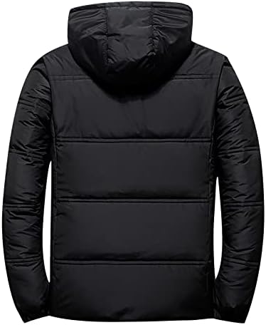 ADSSDQ плус големина со долга ракав пуфтер јакна мажи убава зимска плажа качулка џеб јакна за удобност памук солиден6