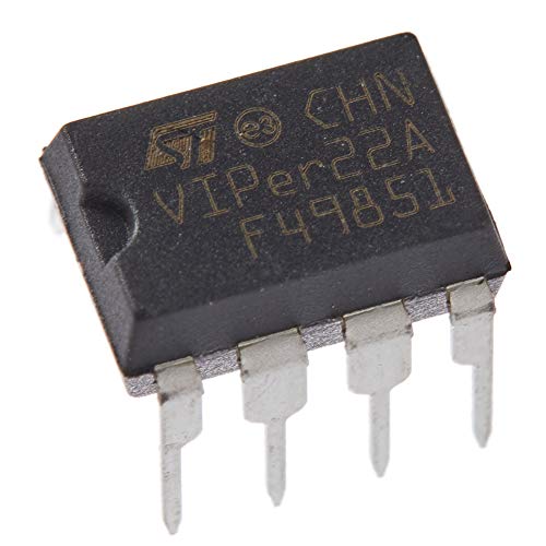 Bridgold 5pcs Viper22a Viper22 Viper PWM Conturer Controller, 60 kHz, 0 V до 50 V, 8-PIN PDIP