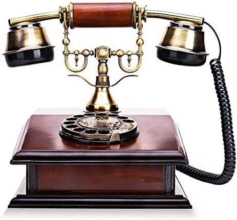 PDGJG Ретро стил Гроздобер Телефон - Ротари декоративни телефони биро за бирање, стари антички домашни простории за дневна соба,
