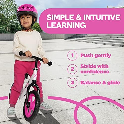 Бикс: Розов Алуминиумски Велосипед За Рамнотежа За Деца И Мали Деца-Без Велосипед За Спортска Обука За Педали-Велосипеди за