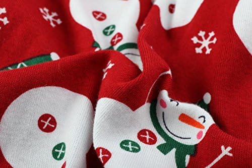 Симпатична Облека За Божиќни Миленичиња За Пижами За Кучиња Меки БОЖИЌНИ ПЈ, Средна Црвена Должина на Грбот 16