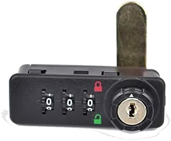 WTAIS Black Mechanic Lagins Security Security Code Заклучување со клуч за итни случаи за кабинет за датотеки сауна гардероба