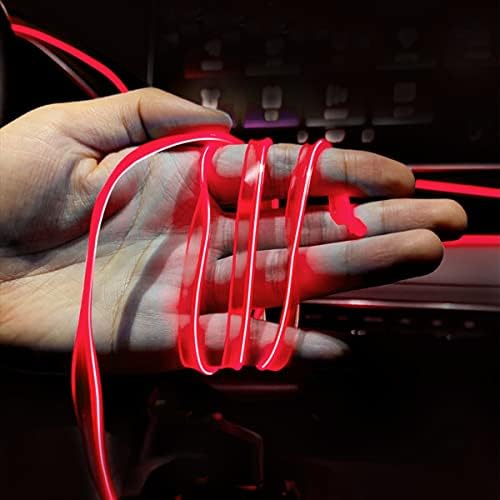 Ел жица Внатрешен автомобил LED ленти светла, USB автоматска лесна лента со раб за шиење, 16 -ти електролуминисцентни комплети за осветлување
